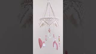 Macramé baby mobile
