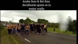 Asuka fans vs Rei fans /(errape)/watch out ears, ojo con el ruido