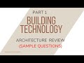 ARKI REVIEW : BUILDING TECHNOLOGY part 1
