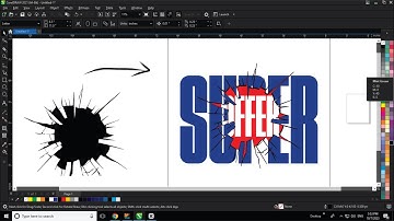 Broken Text Effect Tutorial - Coreldraw easy Techniques for Experts & Beginners - Ahsan Sabri