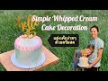 Whipped Cream Cake Decoration | Strawberry Shortcake