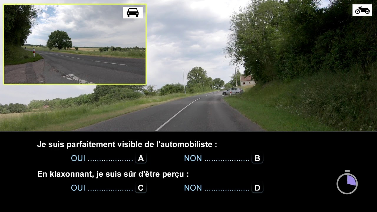 Examen théorique Moto ( ETM ) - Code de la route Moto 2020