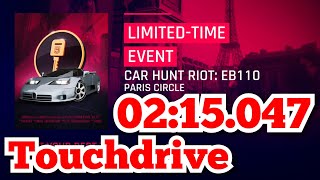 Asphalt 9 [Touchdrive] CAR HUNT RIOT: BUGATTI EB110 | 02:15.047 | PARIS CIRCLE screenshot 3