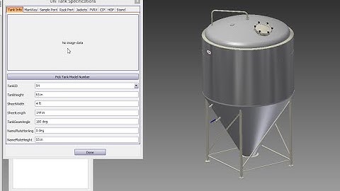 Tank Design with Inventor Parametrics and iLogic