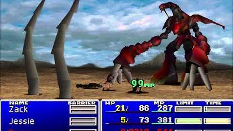 FFVII - Level 7 Tifa & Level 8 Cloud vs. Ruby Weapon (No Items No Sources No KotR No Counters)