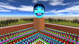 BIG Yoshie Color Obunga Ellis AUUGHH &amp; PLANKTON COCKROACH In BIGMAZE #garrysmod #nextbots