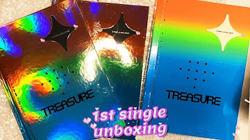Unboxing TREASURE 트레저 1st Single Album The First Step: Chapter One (Black & White Ver) ktown4u Bonus