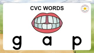Practice Blending Sounds for Reading CVC WORDS #cvcwords #phonics
