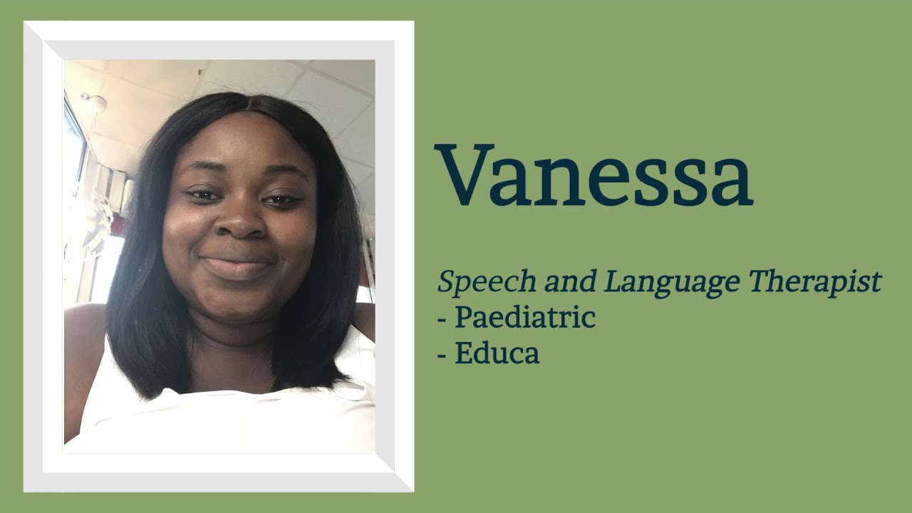 Vanessa tells us why she decided to become a speech and language therapist - YouTube