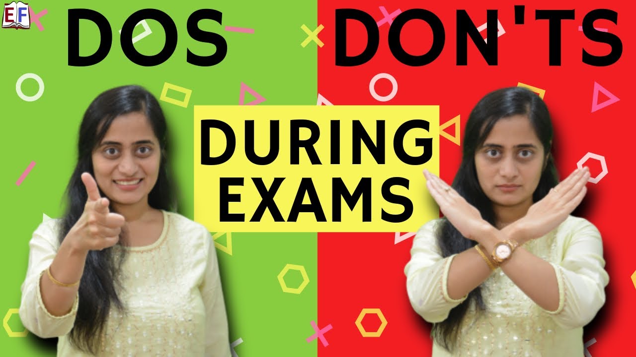Dos And Don ts Before Exams Board Exams 2020 YouTube