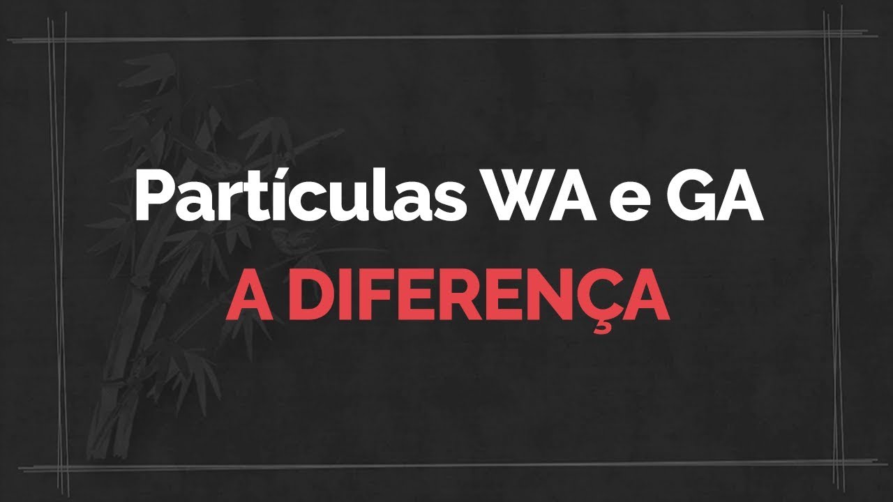 Partículas WA e GA - Falando sobre a diferença | Aula de Japonês
