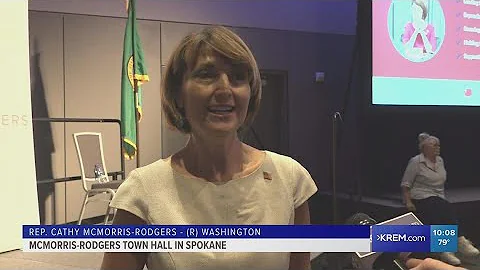 Congresswoman Cathy McMorris Rodgers holds Spokane...