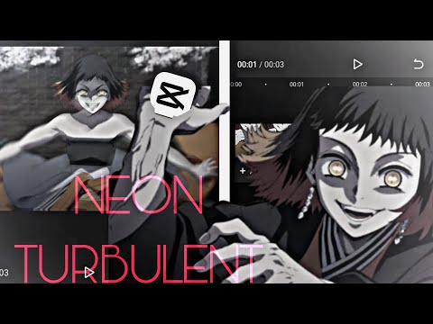 |👻NEON TURBULENT SHAKE🕸️|Anime Badass|🎄Amv Shake CapCut🎄|🧃*EASY*🧃|