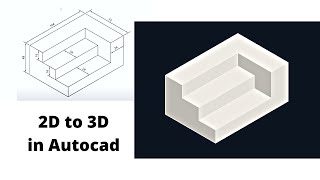 How to create 3d model in Autocad- Tutorial 2 by CADZest 58 views 2 years ago 5 minutes, 23 seconds