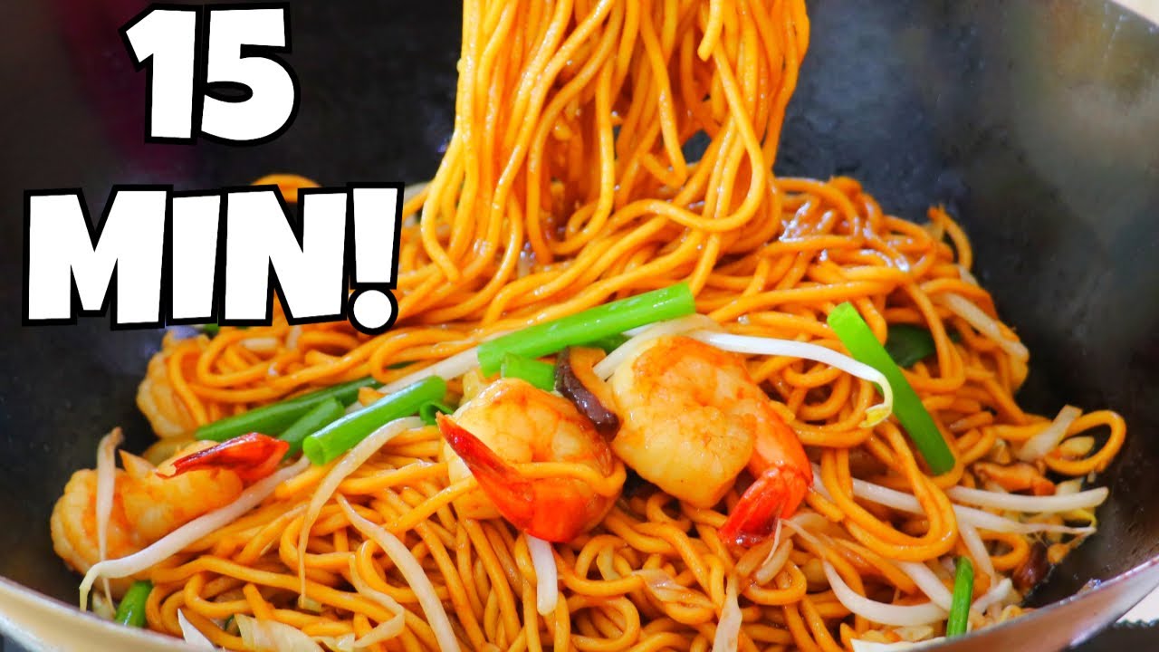 I Made Shrimp Lo Mein in 15 Minutes and You Won't Believe the Result!