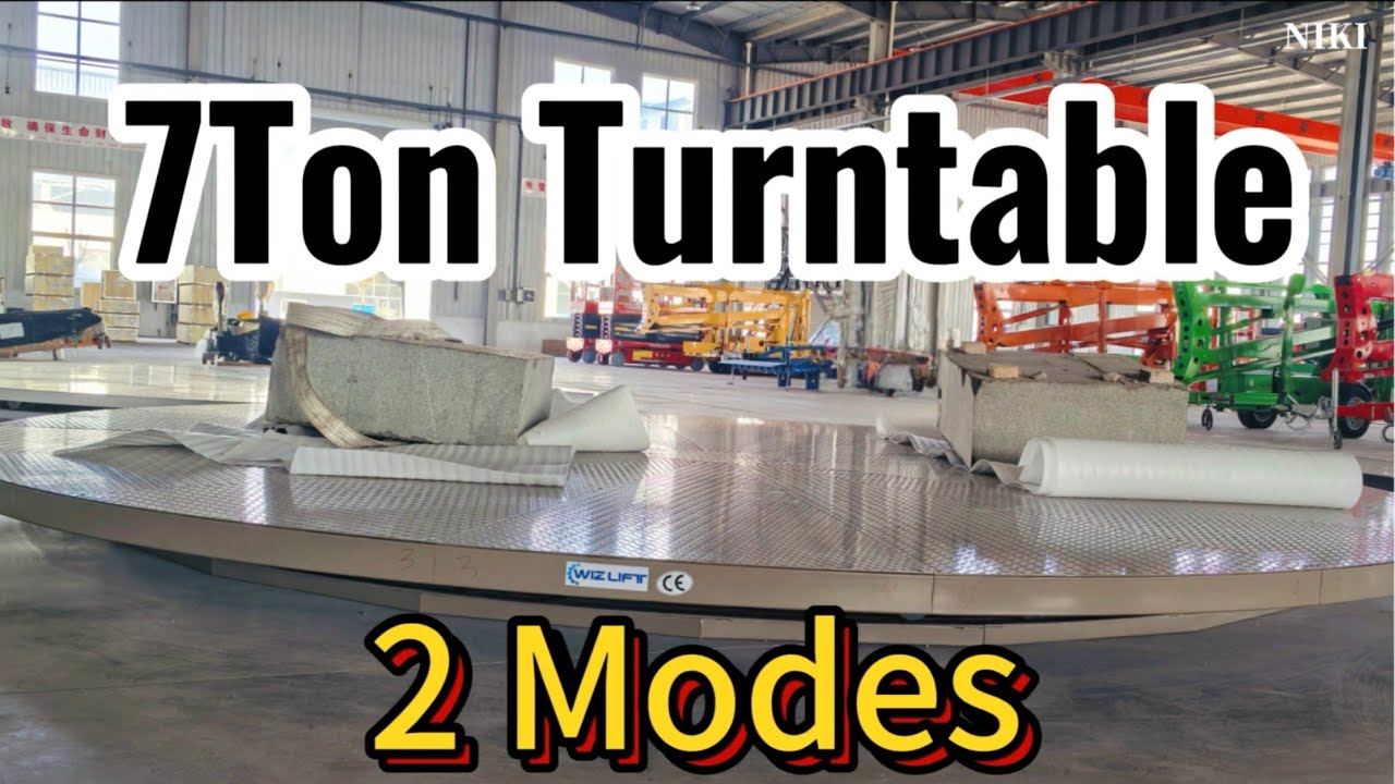 Two Modes Application Car Rotating Table With 7000kg Capacity And 6m Big Diameter Platform
