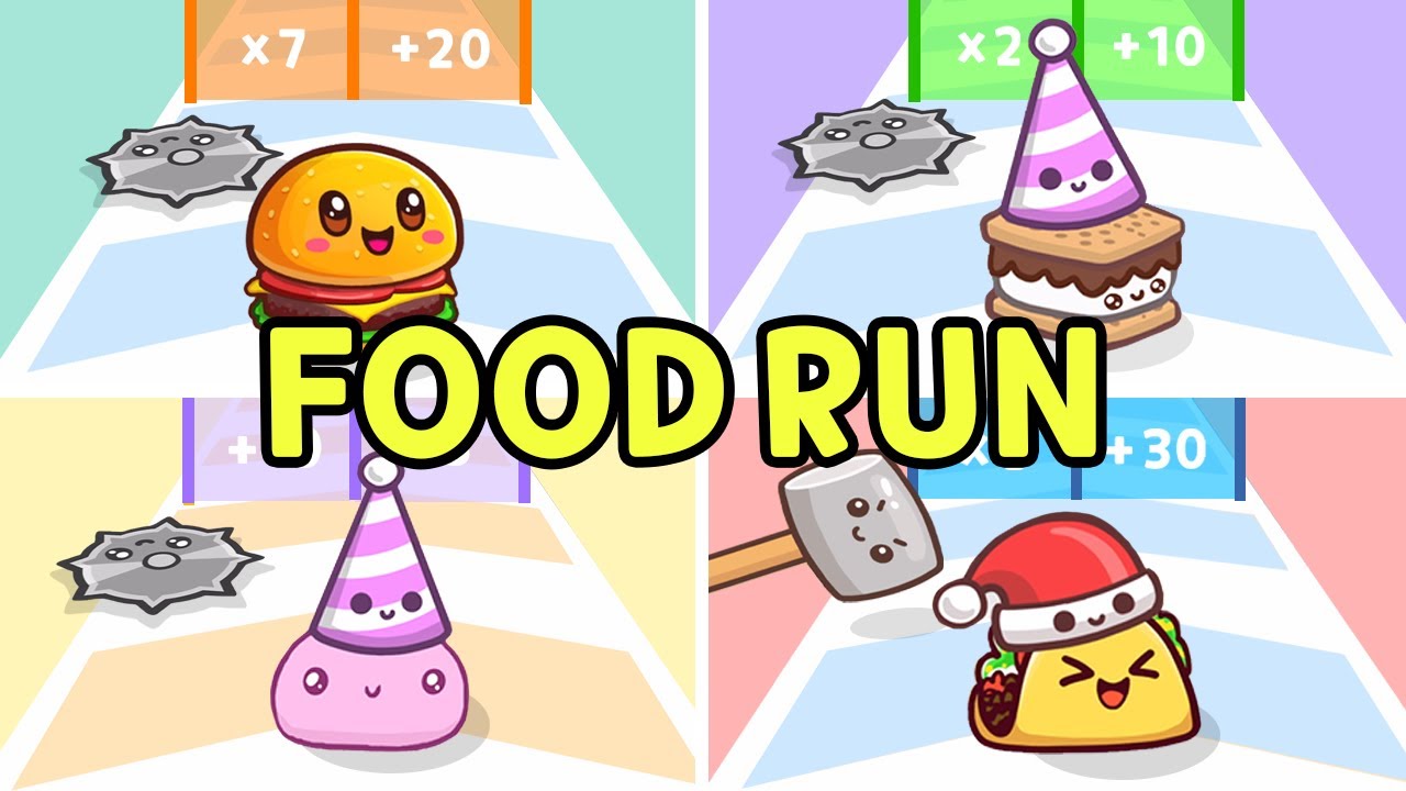 🍔귀여운 음식 다 모았다! Food Run 1~64레벨 올클리어 도전🔥