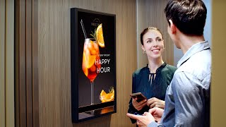 Schindler Ahead MediaScreen for digital elevator communication