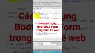 Cách sử dụng Bootstrap Form trong thiết kế web