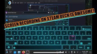OBS RECORDING TEST DIRECTLY ON THE STEAM DECK
