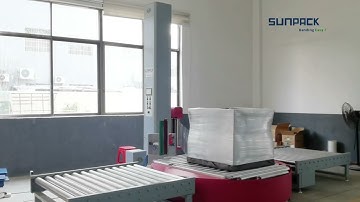 XT-4505A Automatic pallet wrapper with auto attach and cut film function