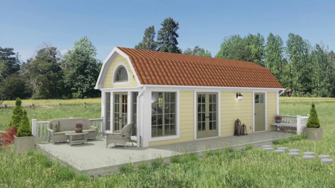 Virtuell rundvandring i Attefallshuset "VICTORIA" 30 kvm