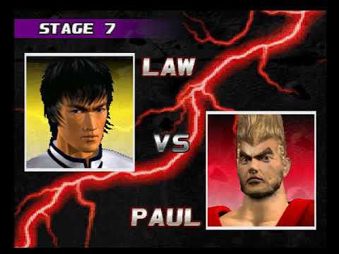 Tekken 3 ( PS1 ) - Law - Arcade Mode - Arranged Music ( Dec 12, 2017 )