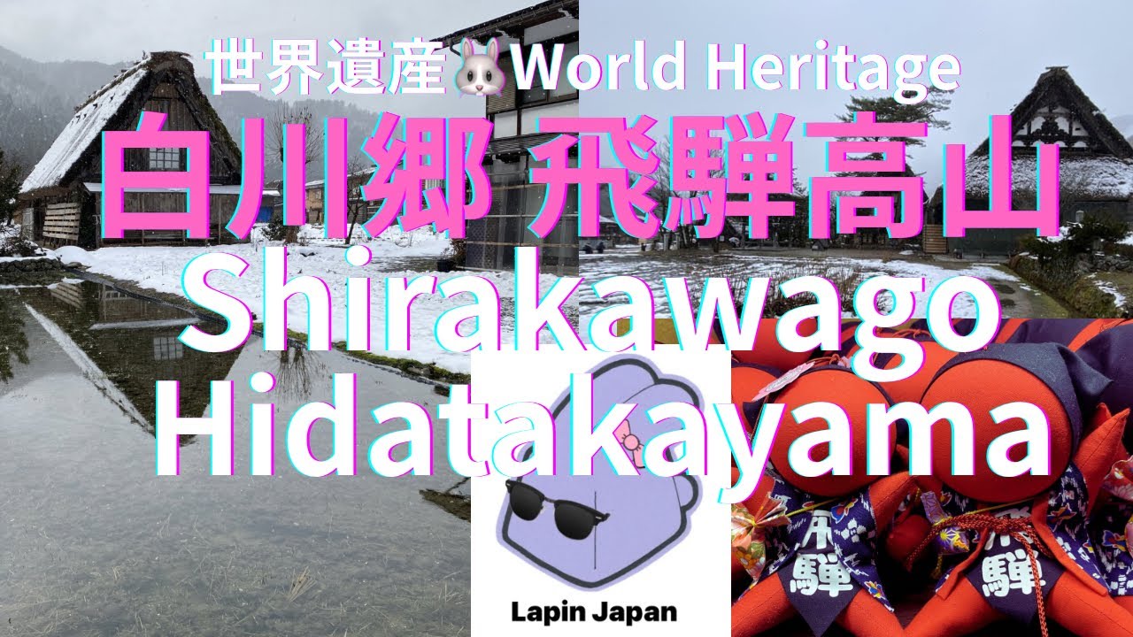 [白川郷🐰Shirakawago] 1日で攻める🤩世界遺産巡りの旅🤩One day trip to World Heritages#shirakawago #hidatakayama #japan 