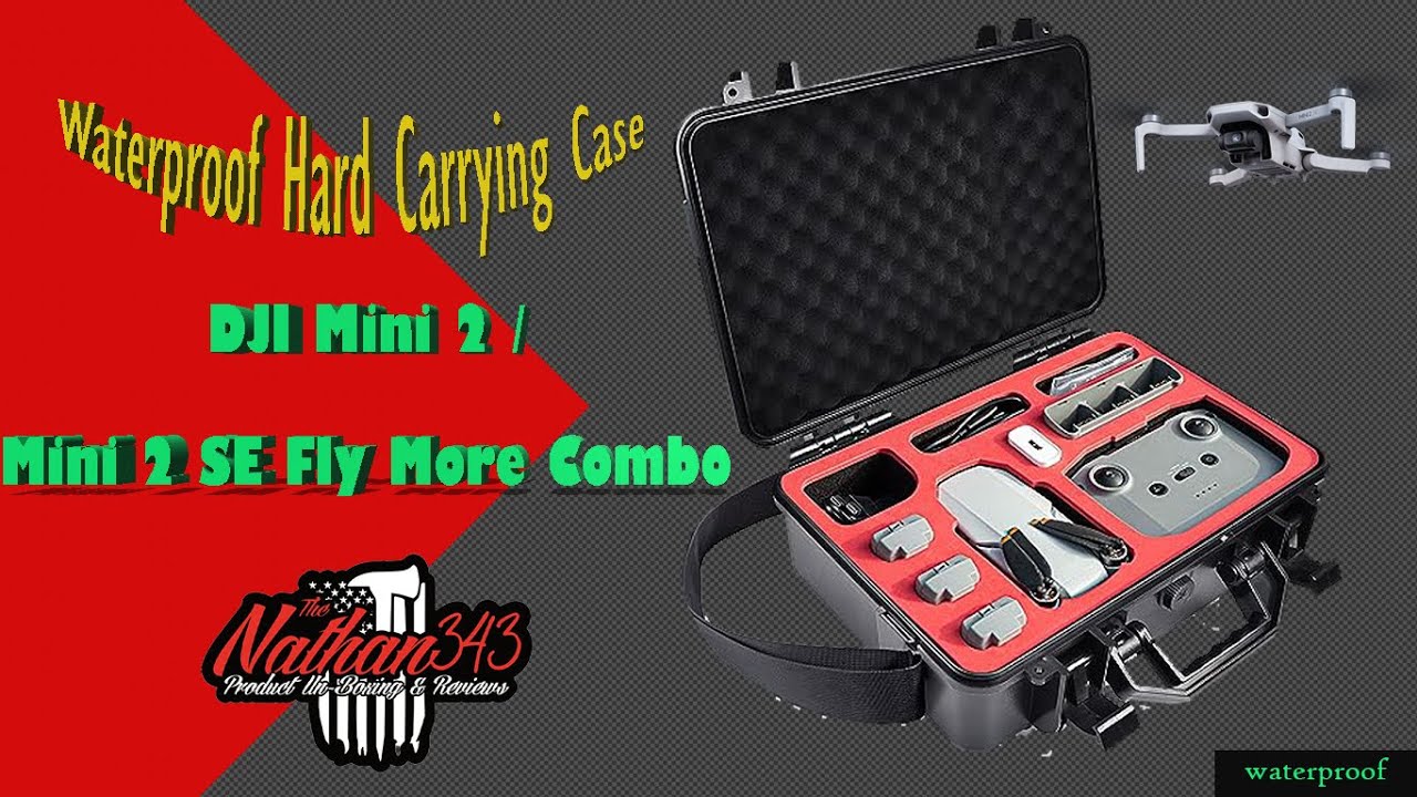 DJI Mini 2 SE Case Waterproof Hard Carrying Case for DJI Mini 2 /Mini 2 SE  Fly More Combo Accessories