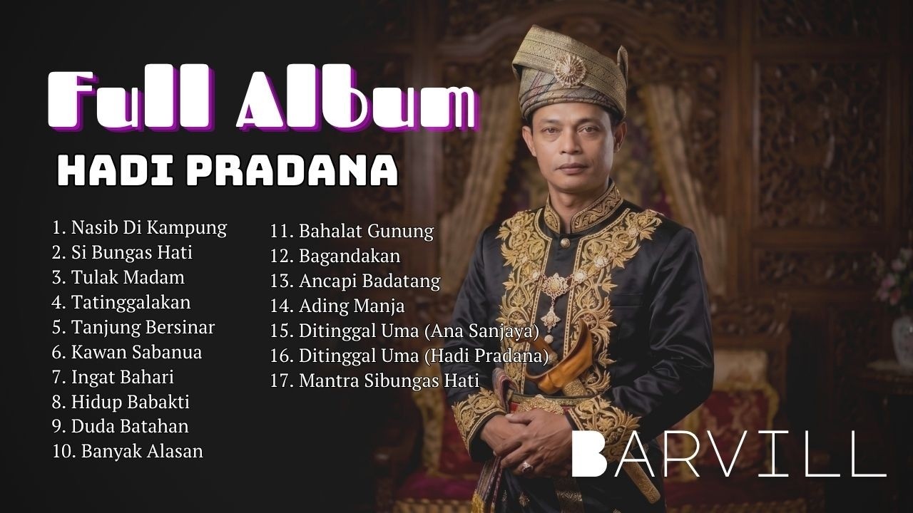 Full Album lagu banjar, lagu Ancapi Bedatang Hadi Pradana (Official Audio Playlist)