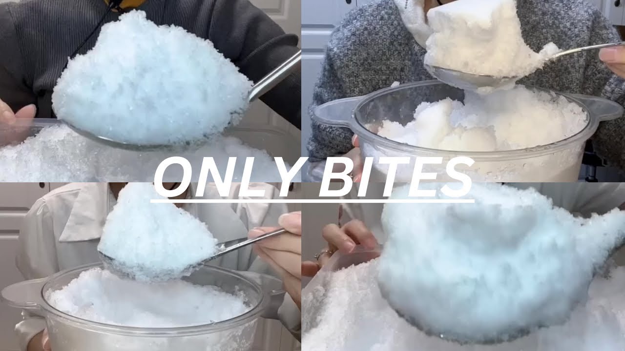 ONLY BITES ICE ASMR SQUEAKY BITES / CRUNCHY BITES / YY ICE EATING COMPILATION  / ASMR ICE EATING