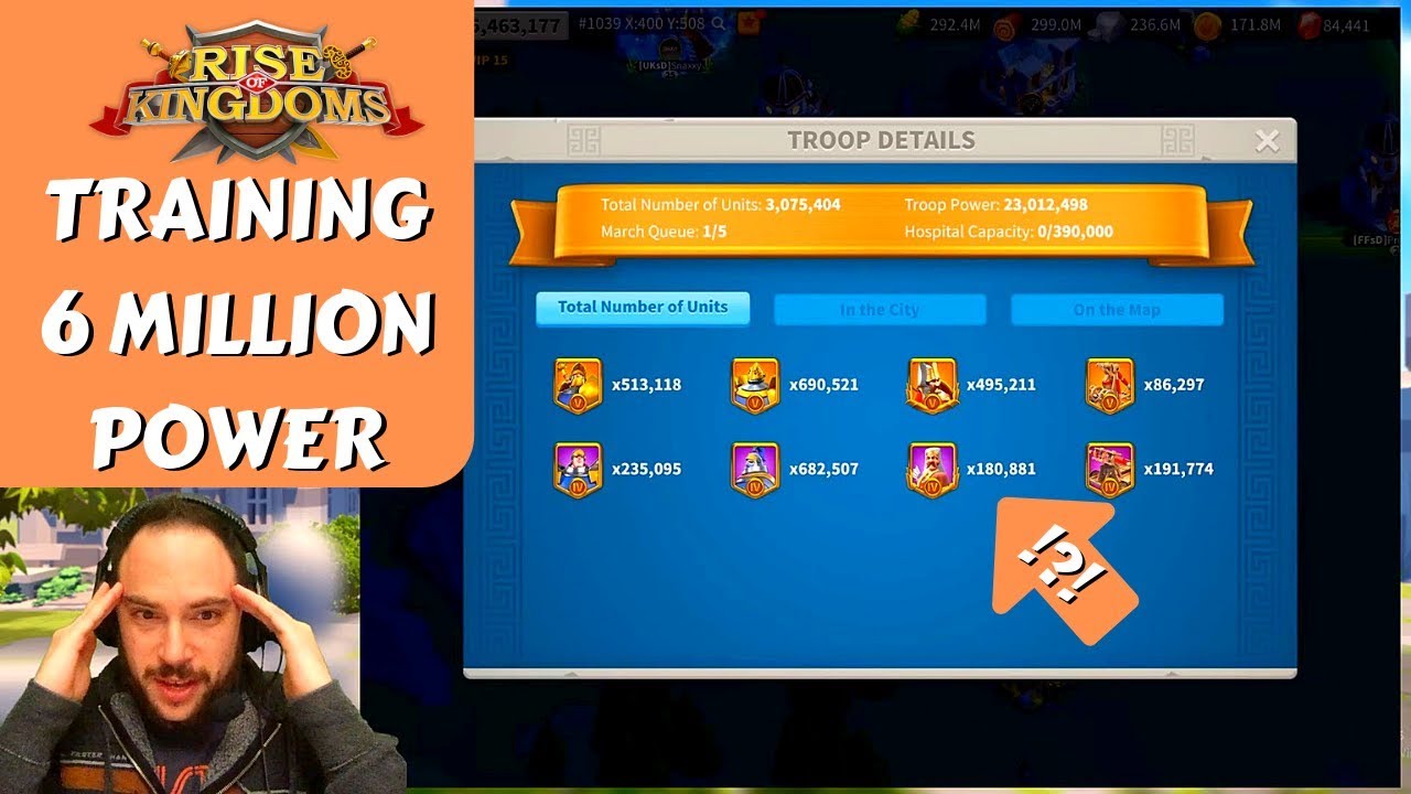 We train 6 MILLION POWER in troops for Constantine Mighty Governor | Rise of Kingdoms