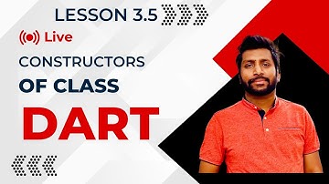 3.5 Constructors and Initialization in dart | dart full tutorial for beginners in Hindi