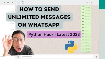 Send unlimited Messages on WhatsApp using Python | automate WhatsApp | send messages on loop