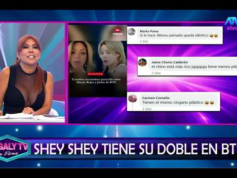 ¡Igualitos! Sheyla Rojas tiene un doble y la comparan con Jimin de BTS