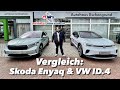 Der große Vergleich: Skoda Enyaq  & VW ID.4 - wir haben beide nebeneinander gestellt & verglichen