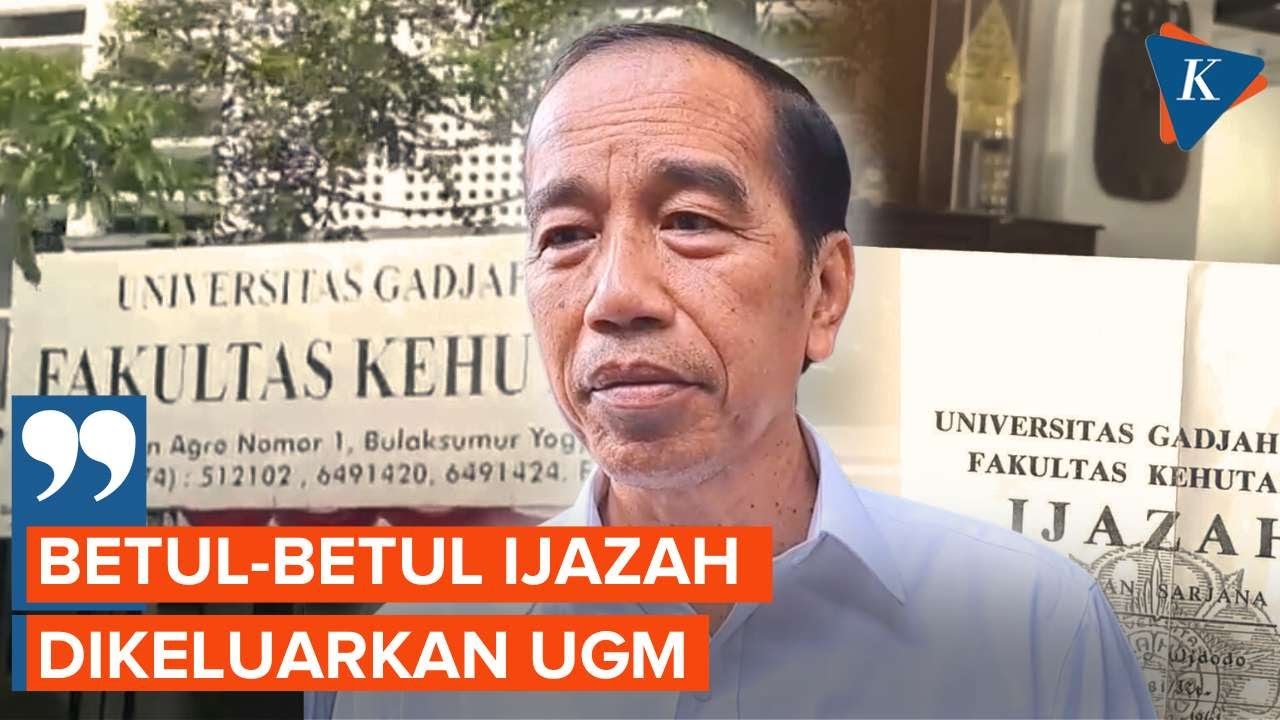 Joko Widodo Pastikan Ijazahnya Betul-betul IDikeluarkan UGM