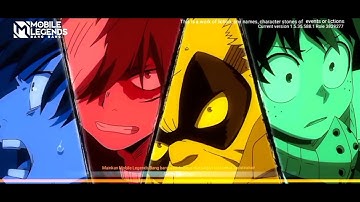 LOADING SCREEN MOBILE LEGENDS X ANIME BOKU  NO HERO