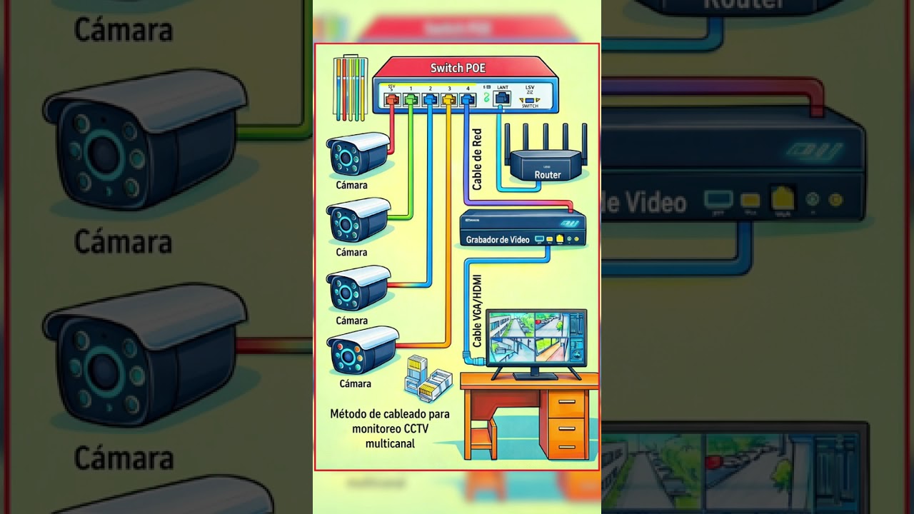 CCTV PoE Switch Diagram 