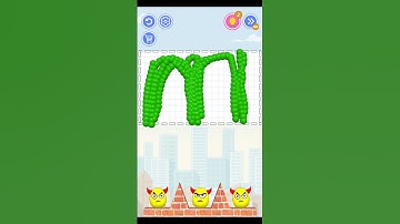 M, On Draw To Smash: Logic puzzle #shorts #game #satisfying#asmr #drawtosmash