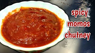 Momo Chutney | Momos chutney recipe | Red Chilli Chutney For Momos / momos chutney in tamil eng sub