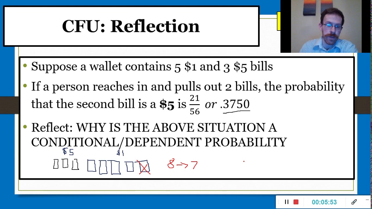 Dependent & Conditional Probability 051220 - YouTube