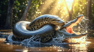 Python vs Crocodile | Battle for Survival