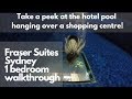 Fraser Suites Tour, Sydney - PLUS take a look at the amazing window pool!