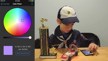 Pinewood Derby Car with Bluetooth, Arduino and LEDs