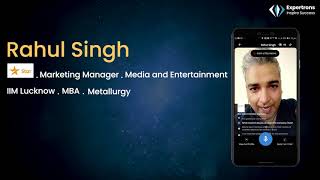 Career experience of a Marketing Manager at Star India on Expertrons screenshot 3