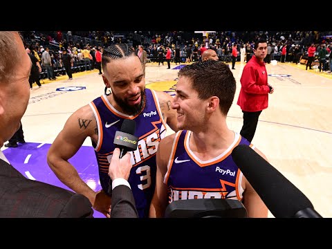 Collin Gillespie Postgame Interview crashed by Dillon Brooks | Phoenix Suns | 12-1-25