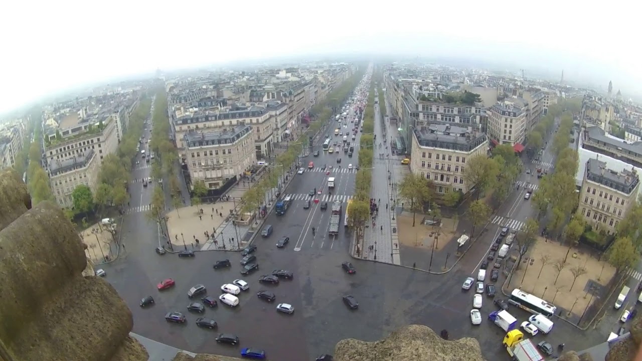 The View At The Terrace Of Arc De Triomphe 4k YouTube