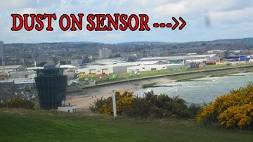 Dust on  Camera Sensor. Before and after Test