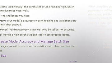 How to Increase Model Accuracy and Decrease Batch Size in TensorFlow